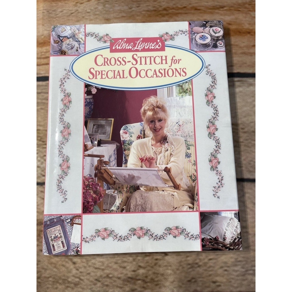 Alma Lynne's Cross Stitch for Special Occasions Pattern Book 90's Granny Cottage